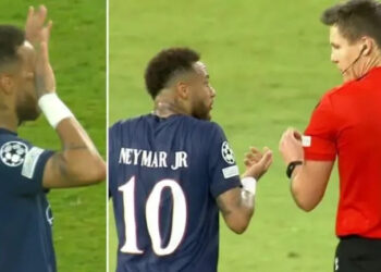 進球後做出鬼臉慶祝動作吞黃牌，內馬爾賽後發文質疑此判決