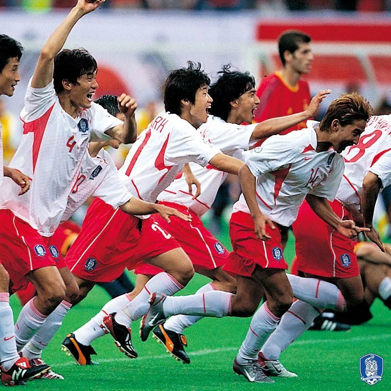 韓國隊2002年韓日世界盃闖進4強。（資料照／取自KFA FB）
