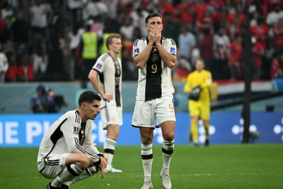 德國隊連兩屆世界盃分組賽止步，讓德國足協痛定思痛。法新社
